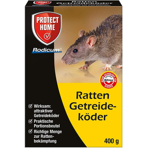 PROTECT HOME Rodicum Appât aux céréales pour les rats 400 g